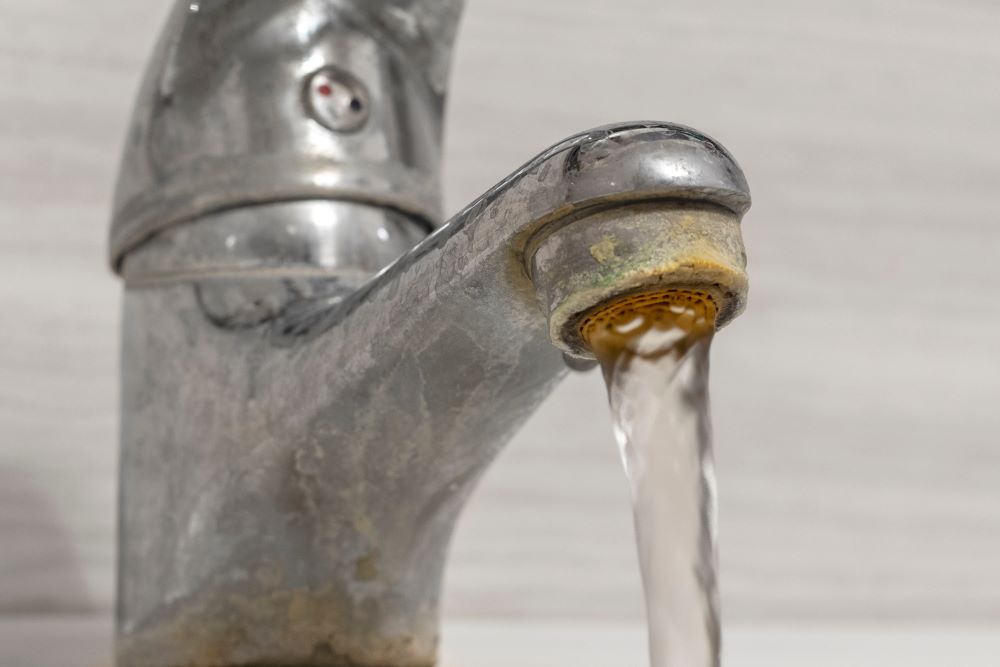 water softener systems - hard water on faucet